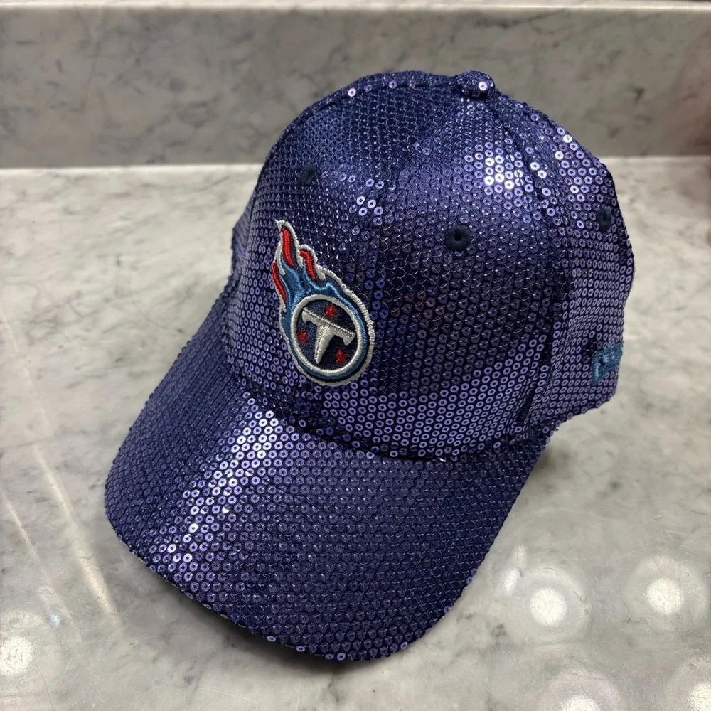 New Era Women's Purple Sequin Tennessee Titans Cap